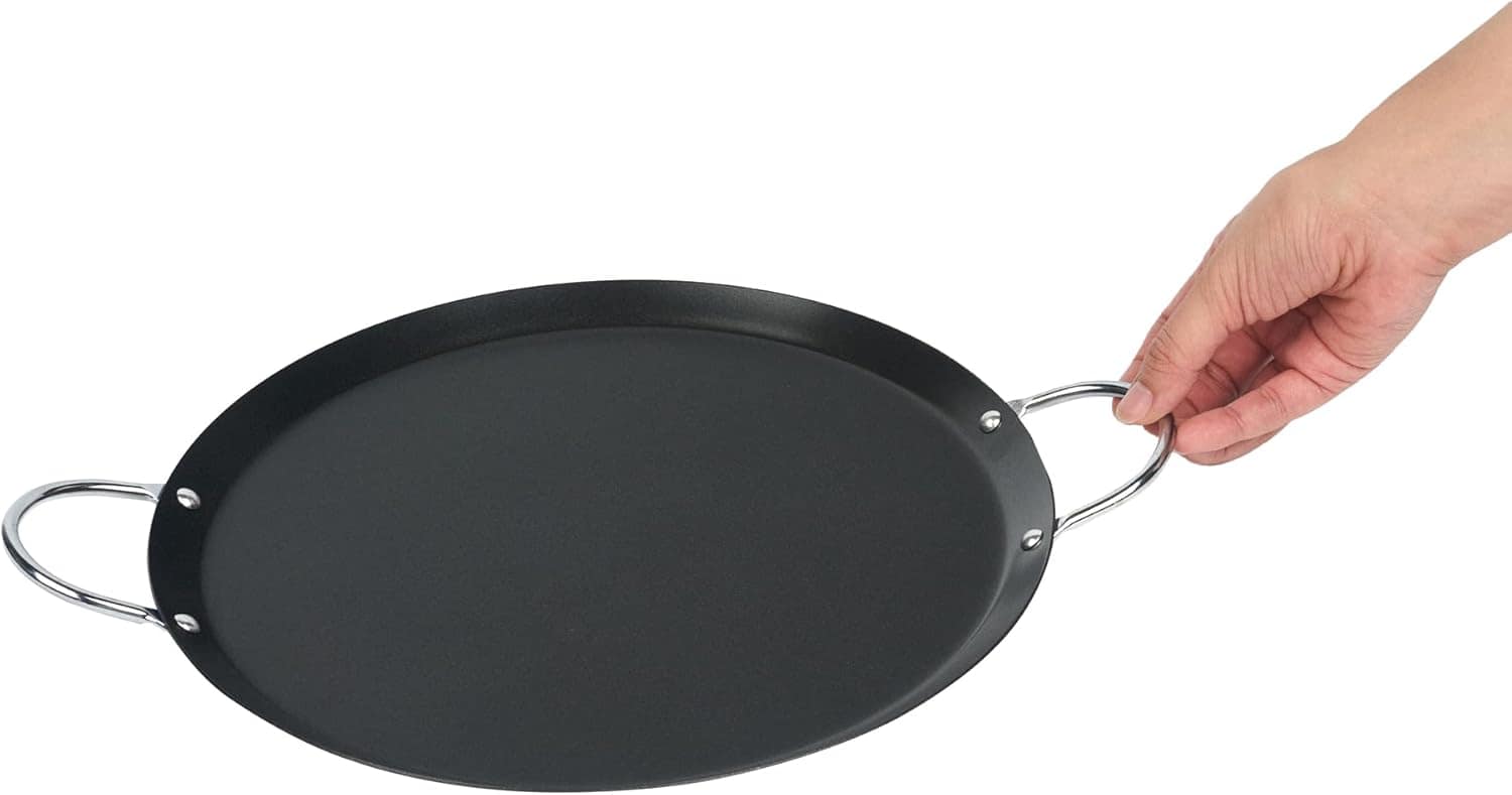 Restaurantware Met Lux Chapa redonda de 28 cm com alça dupla... - Image 12