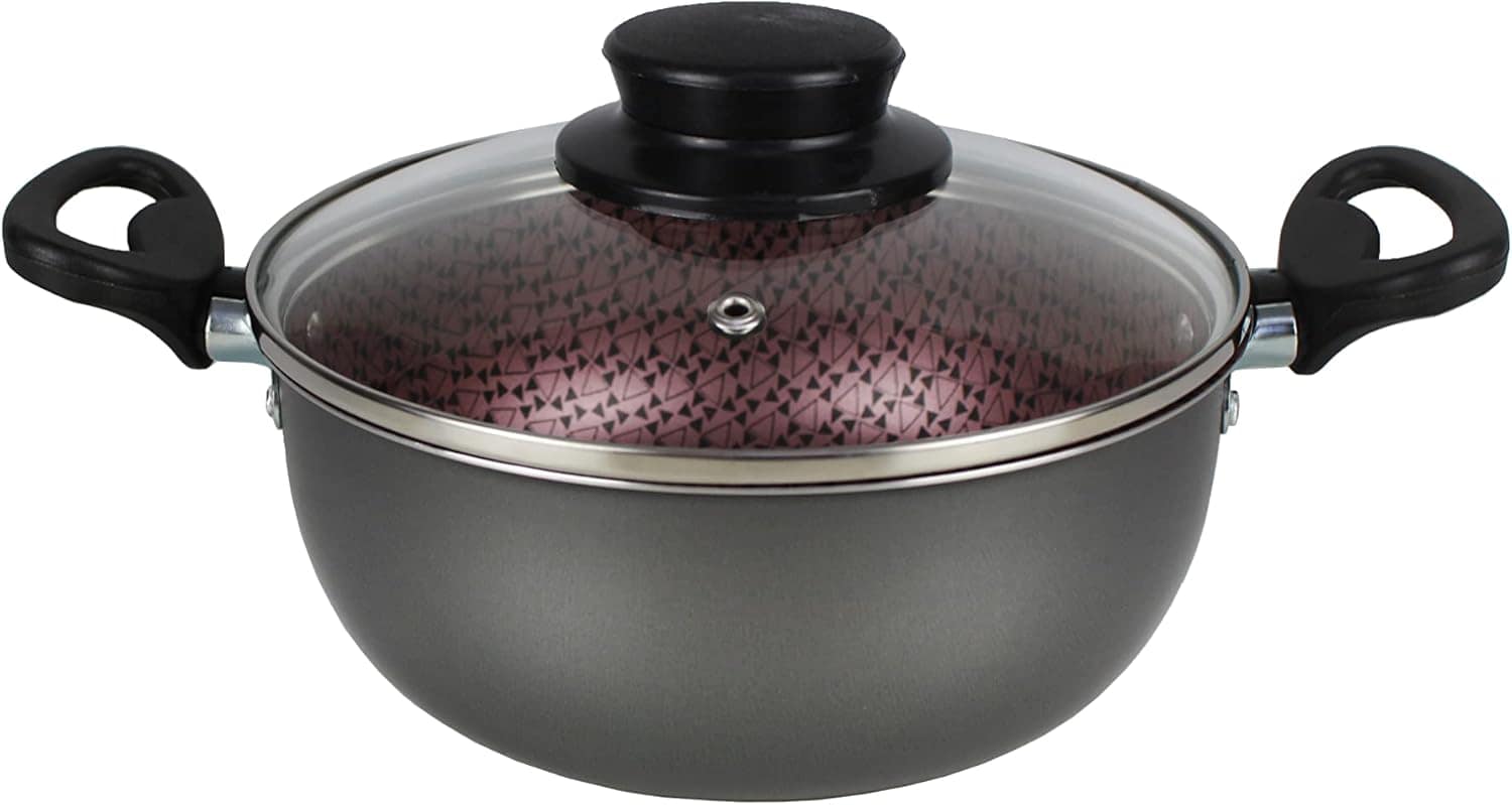 Conjunto Panelas Elegan Prime 8 Peças Grafite com Rosa - Don... - Image 8