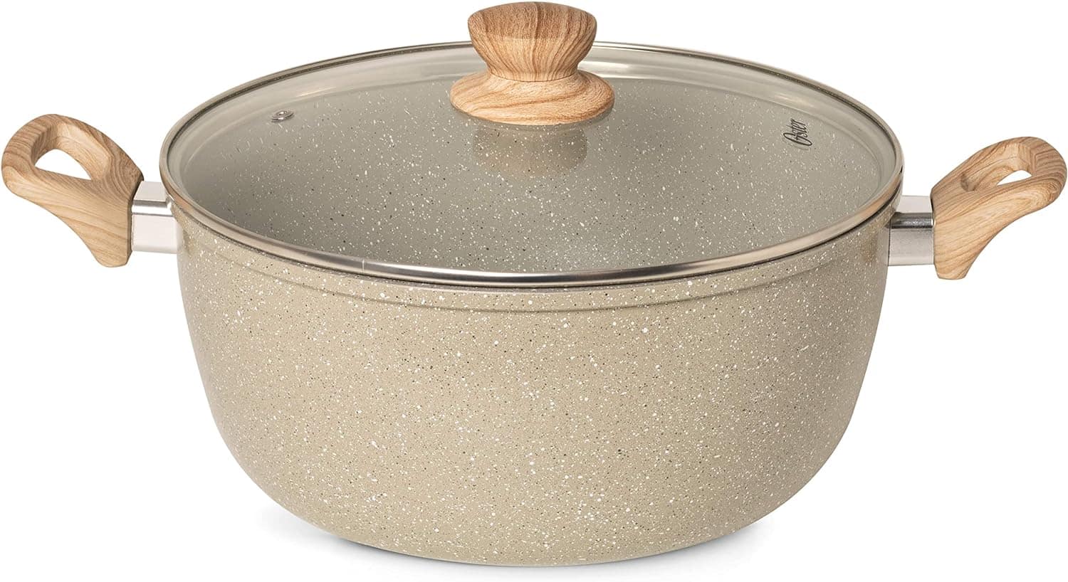 OSTER Caçarola Antiaderente 5,5L com Tampa Marble Edition - ...