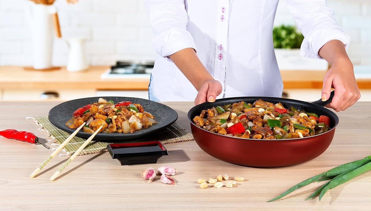 Frigideira Multifuncional Antiaderente Rochedo Limpa Facil 2... - Image 6