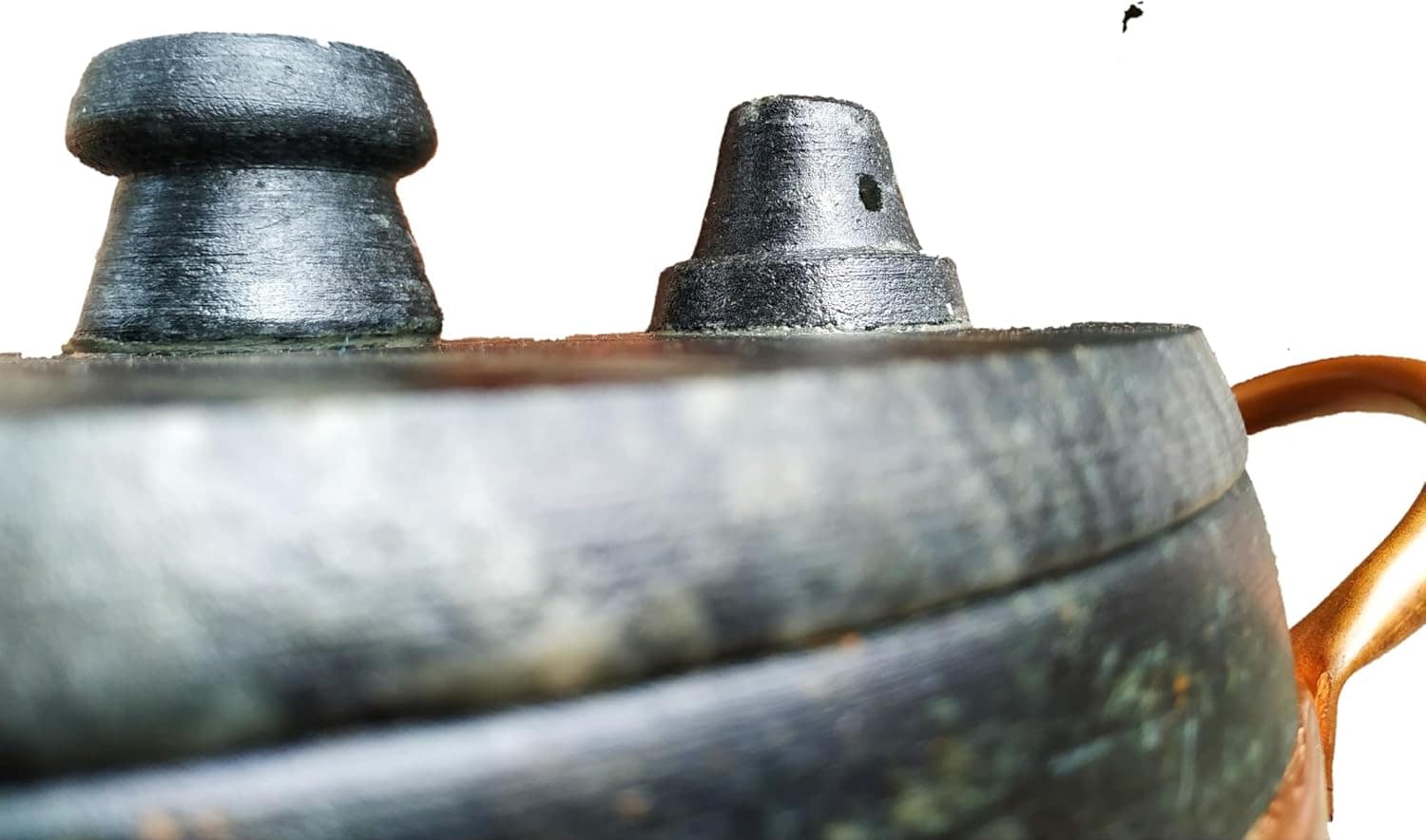 Panela De Pressão N:3 Em Pedra Sabão Com Alça De Cobre - Image 3