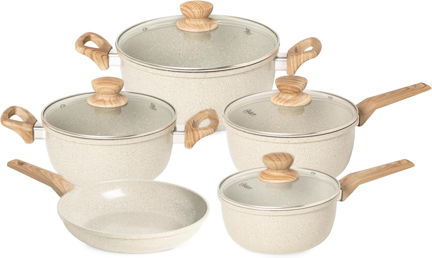 OSTER Conjunto De Panelas 5 Peças Com Revestimento Cerâmico ...