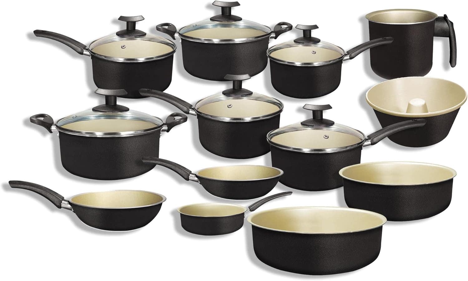 Conjunto 13 Peças Panelas Antiaderente Teflon Moderno