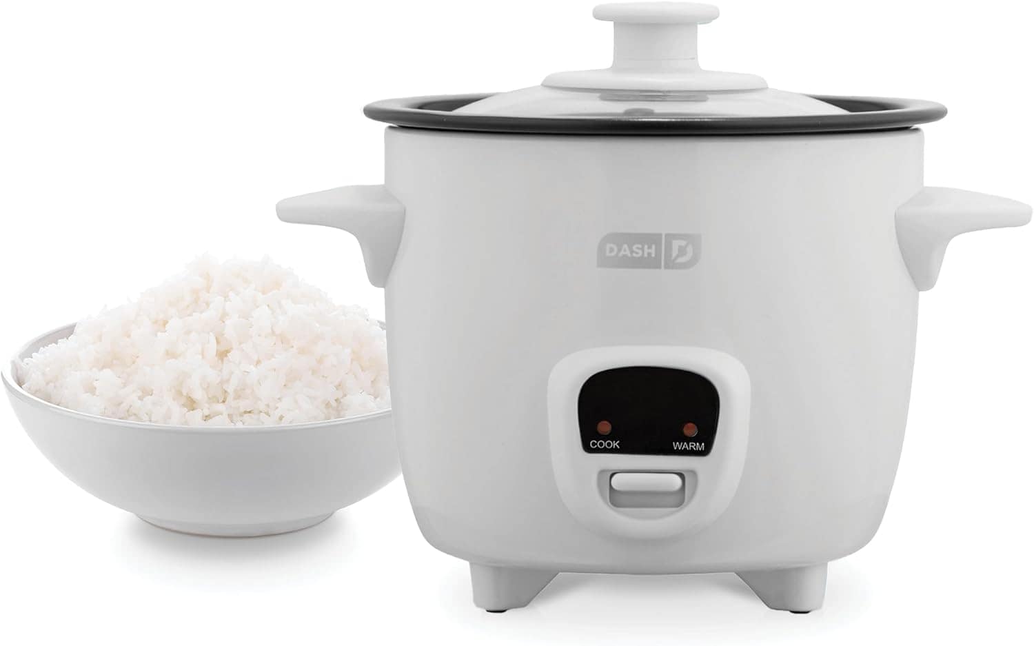 DASH Mini fogão a vapor de arroz com panela removível antiad...