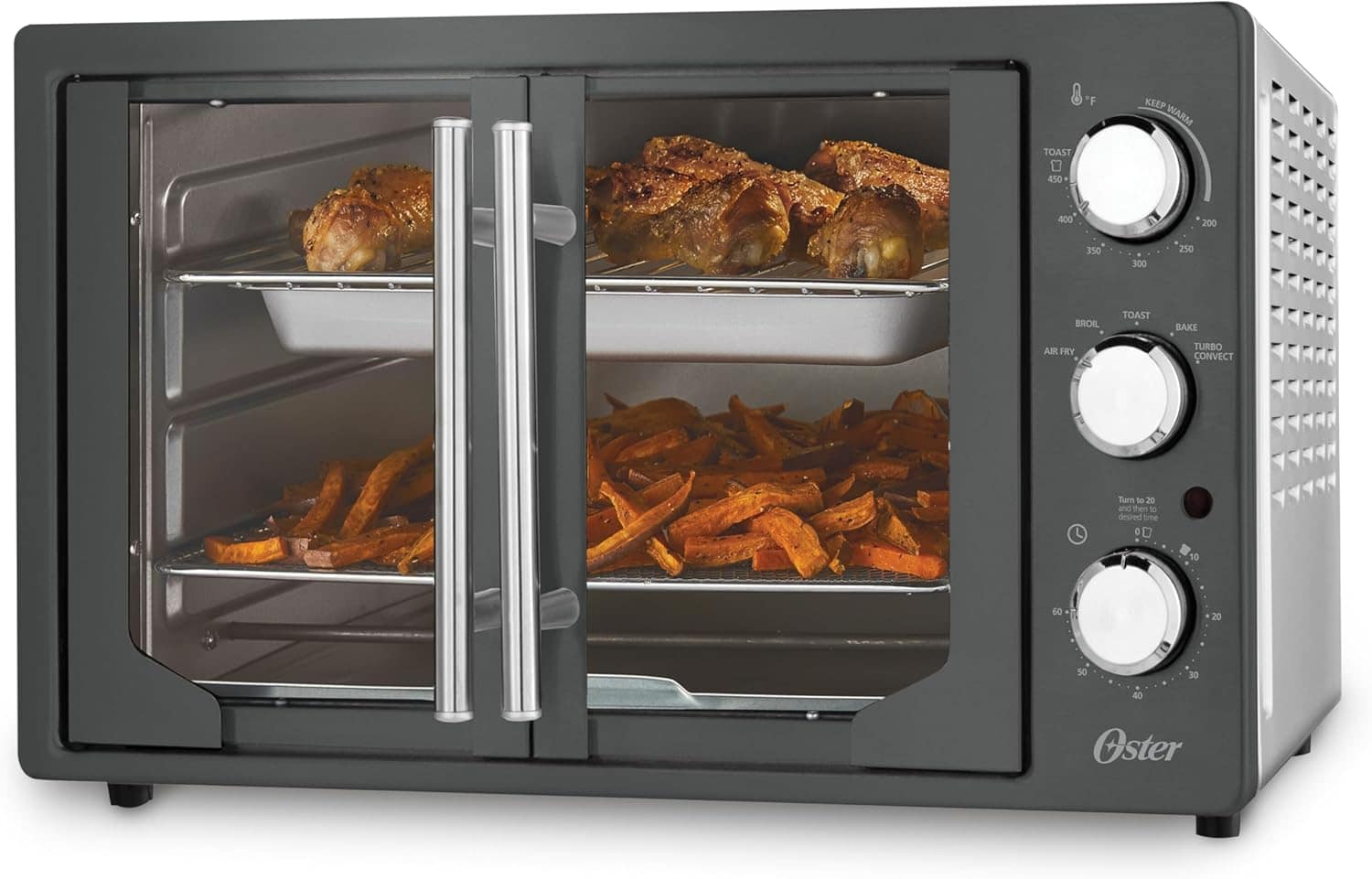Oster Forno de bancada extragrande com porta francesa | É bom mesmo? Descubra antes de comprar