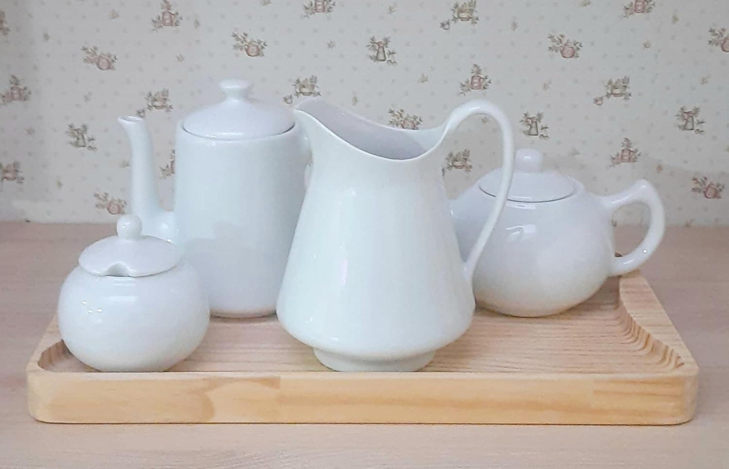 Jogo Café e Chá, Bandeja + Açucareiro bolinha 350ml + Chalei... - Image 8