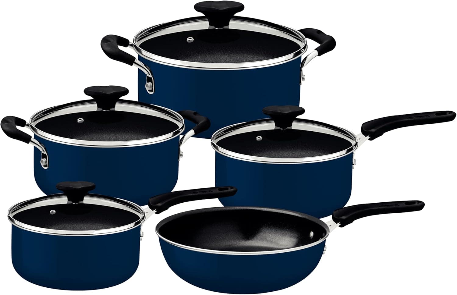 Jogo de Panelas Tramontina Tunis em Alumínio com Revestiment...