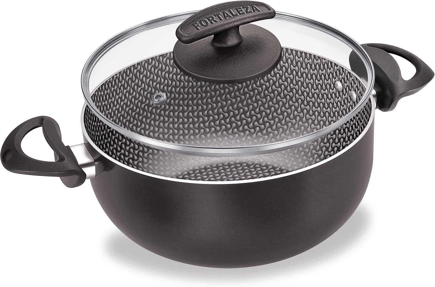 CAÇAROLA 22 GRAN CHEF C/TPA VIDRO BLACK