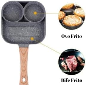 Frigideira 3 em 1 Panela Antiaderente de Ferro Fundido com C... - Image 7