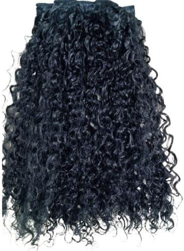 Aplique Tic Tac Bio Fibra Cacheado Com 70cm Preto. - Image 3