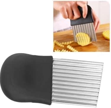 Cortador Ondulado Inox/Plast, Faca Ondulada, Fatiador de Veg...