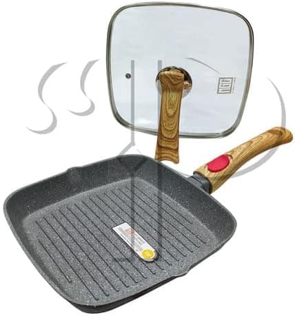 Frigideira Grill Quadrada 28cm Antiaderente Granito Indução - Image 5