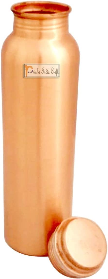 Prisha India Craft Garrafa de cobre, design revestido de lac...