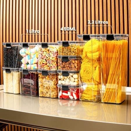 Kit 12 Potes Herméticos com Trava de Segurança, Porta Mantim... | É bom mesmo? Descubra antes de comprar - Image 2