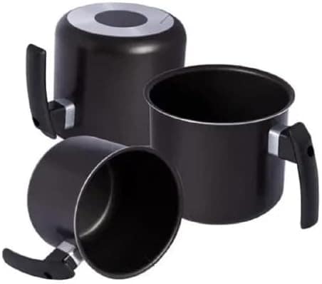 Jogo Caneca Fervedor Leiteira Antiaderente 12/14/16 3 Peças