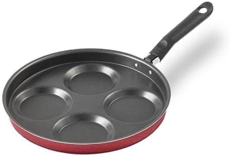 Frigideira 4 ovos Brinox Garlic 26x8cm vermelha