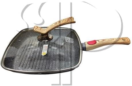 Frigideira Grill Quadrada 28cm Antiaderente Granito Indução - Image 3