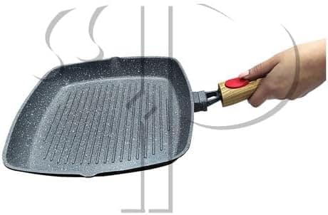 Frigideira Grill Quadrada 28cm Antiaderente Granito Indução - Image 4