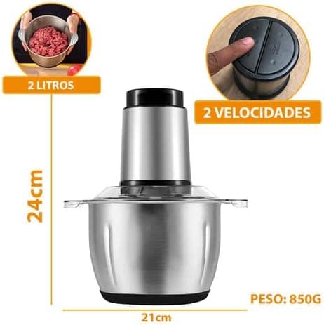 NOVO Moedor de carne, processador elétrico de alimentos 300W... - Image 3