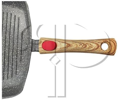 Frigideira Grill Quadrada 28cm Antiaderente Granito Indução - Image 7