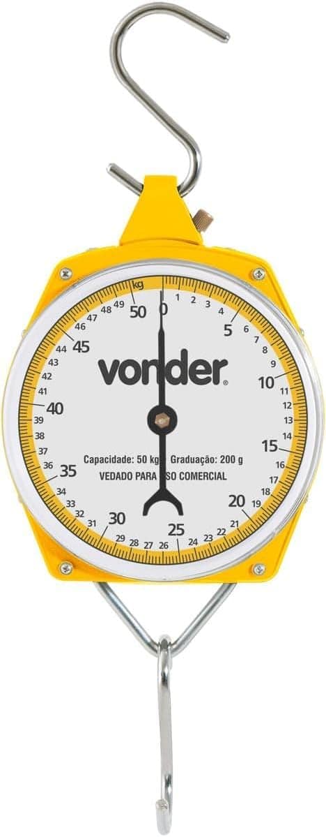 Balança Suspensa 50 Kg, Com Relógio, Analógico, Vonder.
