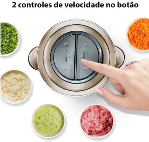 NOVO Moedor de carne, processador elétrico de alimentos 300W... - Image 4