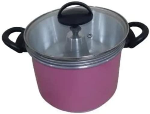 Panela Multiuso 3em1 - Banho Maria Rosa Clara C/Tampa Vidro