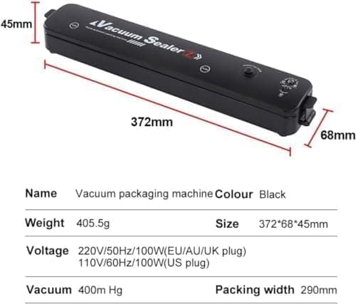 Seladora a Vácuo Elétrica para Alimentos Compacta, Durável e... - Image 5