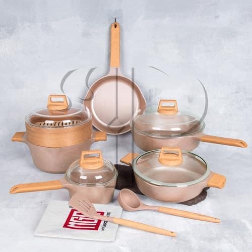 Jogo de Panelas Indução Granito Antiaderente 13 Peças - Image 2