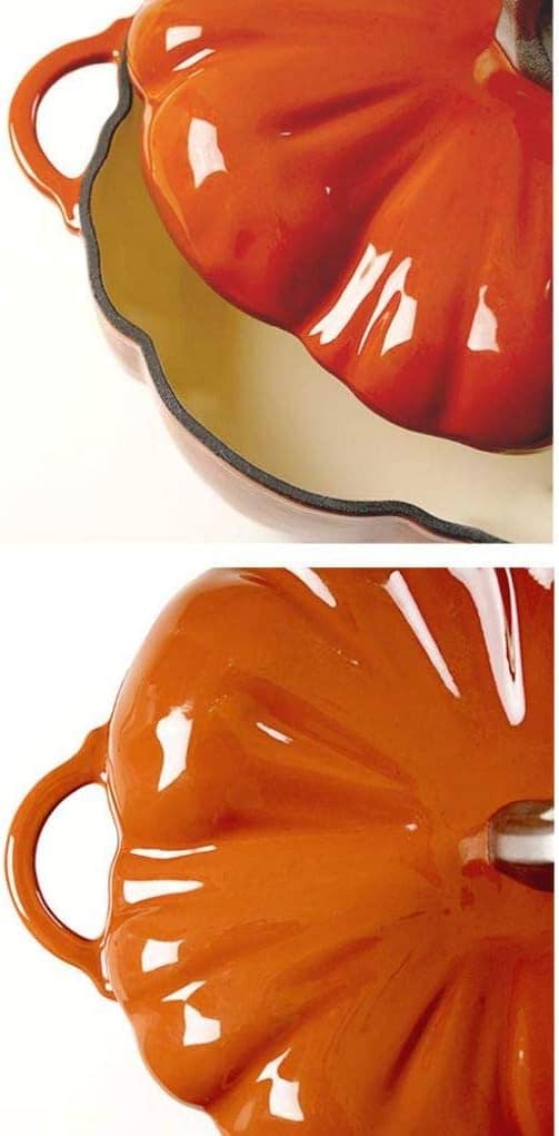 MYYINGBIN Panela esmaltada de ferro fundido de abóbora de 24... - Image 8