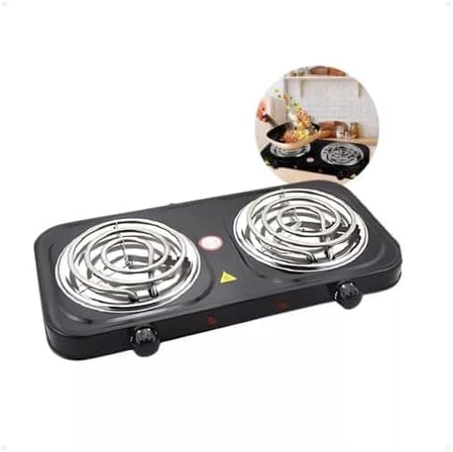 Fogão Elétrico Portátil Cooktop 2 Bocas, 2500W 110V - Image 3