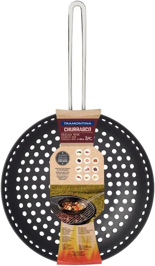 Panela Frigideira Grelha Wok Furada Al Anodizado Tramontina - Image 2