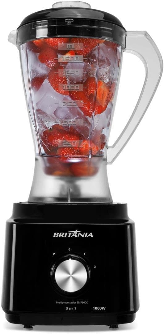 Multiprocessador Britânia 1000W 3 em 1 Lâminas Inox BMP900C ... - Image 3