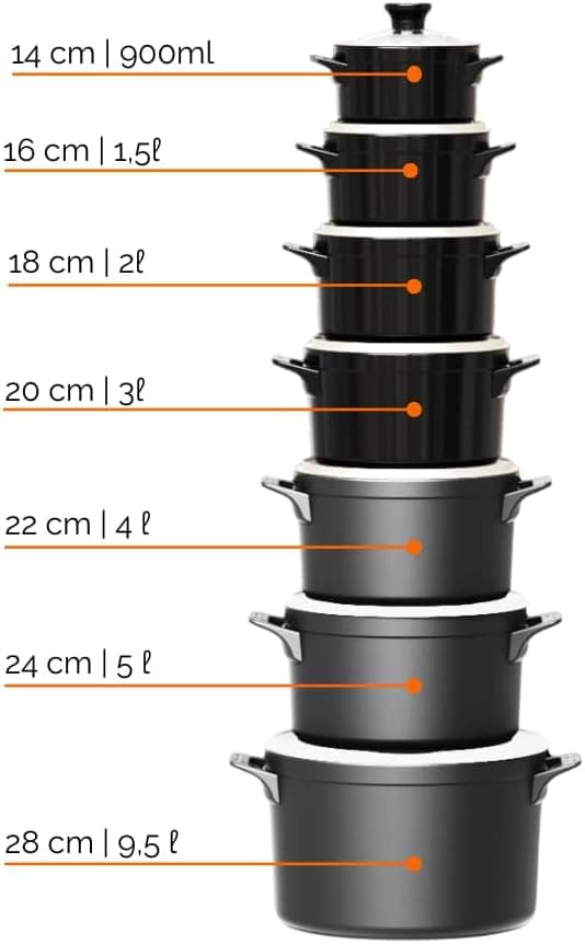 Ceraflame Conjunto Panelas de Cerâmica Duo Smart 5 Peças Cho... - Image 4