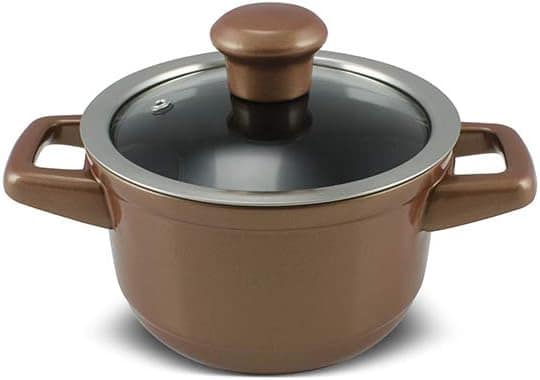 Caçarola de Cerâmica Duo, 14cm, 900ml, Cobre, Ceraflame