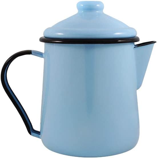 Leiteira Tradicional 12 Esmaltada Azul claro - 1100 ml - Ewe...