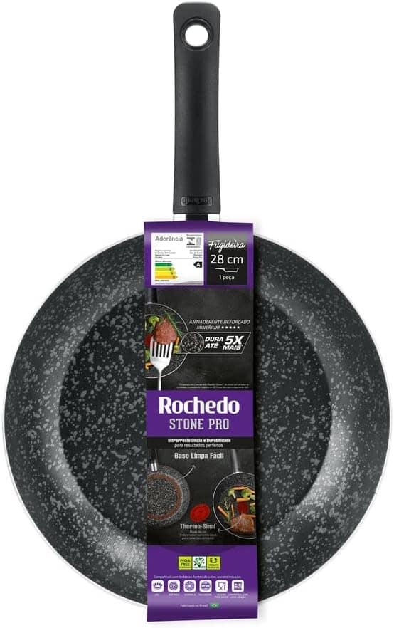 Frigideira Francesa Rochedo Stone Pro 28 cm, Efeito Pedra - ... - Image 6