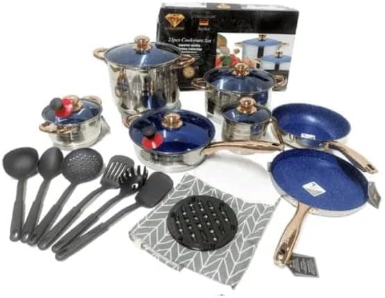 Conjunto de Panelas Antiaderente Teflon 23 peças C/Avental