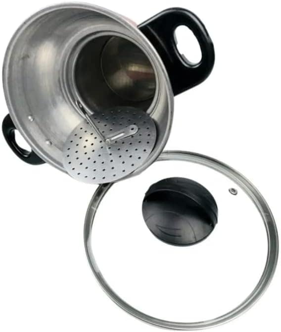 5 Panelas Tampa Vidro Craqueado + 3 Leiteiras + Cuscuzeira - Image 5