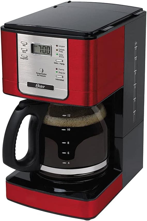 Oster Cafeteira Flavor Programável, 1,5L, 110V, Vermelha/Pre...