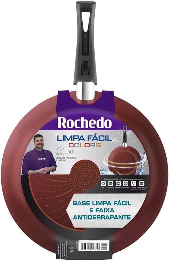 Frigideira Antiaderente Rochedo Limpa Fácil Colors 26cm - Image 9