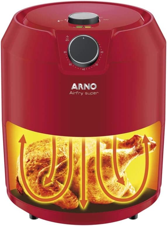 Fritadeira sem Óleo Arno Airfry Super Vermelha 127V - RFRY | É bom mesmo? Descubra antes de comprar - Image 3