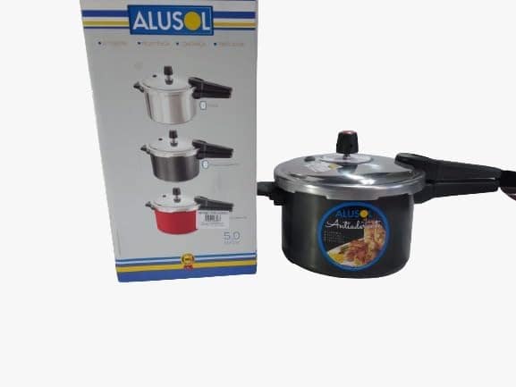 Panela De Pressão 5 L Antiaderente Fechamento Externo Alusol - Image 3