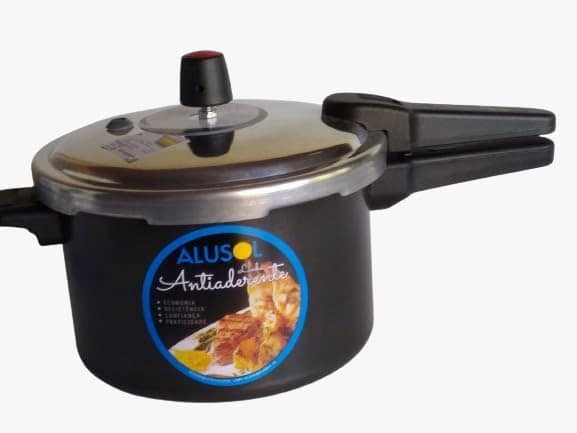 Panela De Pressão 5 L Antiaderente Fechamento Externo Alusol