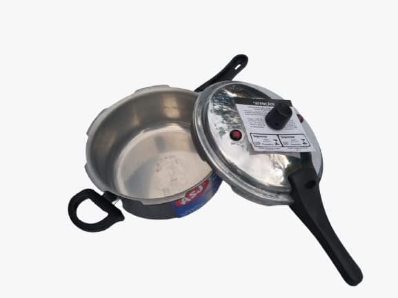 Panela De Pressão 3 L Craqueada Preta Fechamento Externo Asj - Image 4