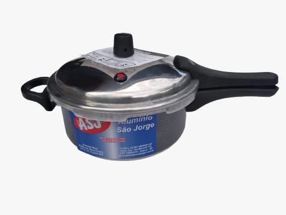 Panela De Pressão 3 L Craqueada Preta Fechamento Externo Asj