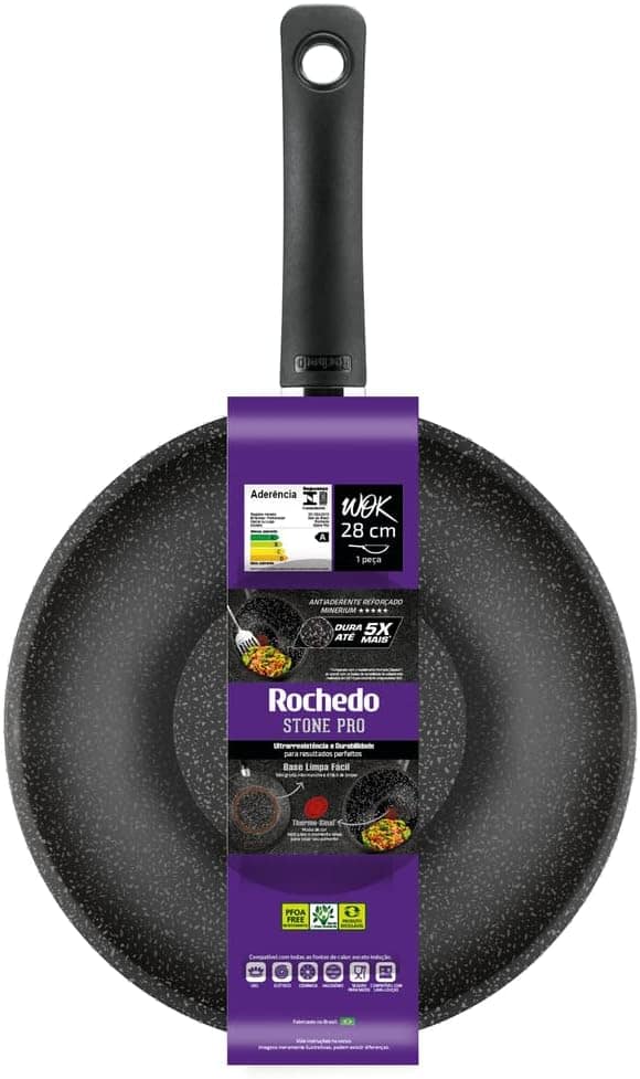 Frigideira Wok Rochedo Stone Pro 28 cm - Image 7