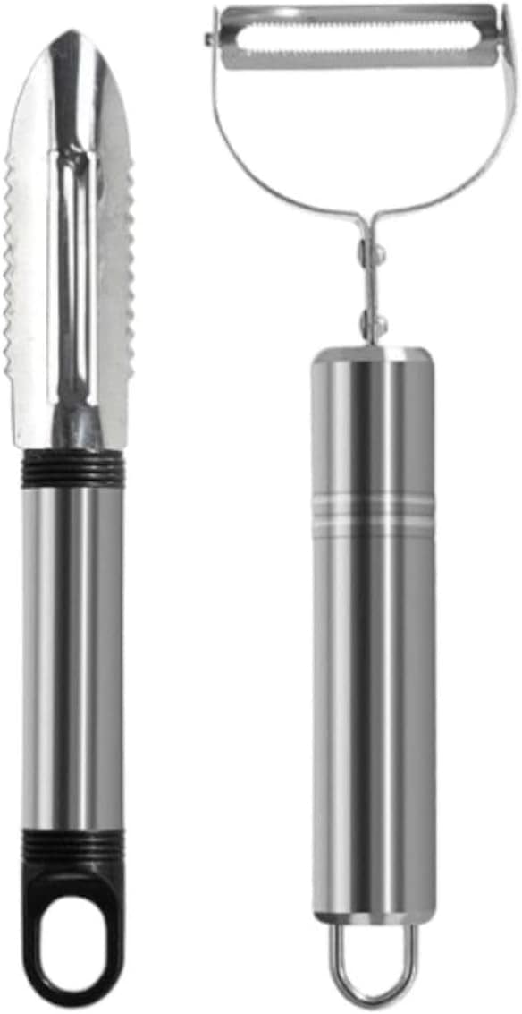 Kit 2 Peças Descascadores Cortadores De Alimentos Legumes Ve...