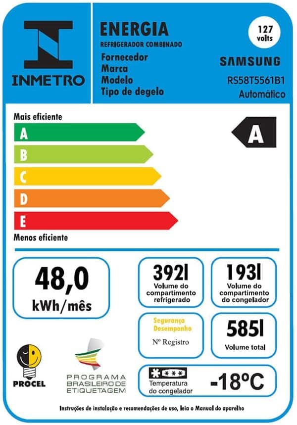 Geladeira Samsung Side By Side Black Premium 585 Litros 110V... - Image 5
