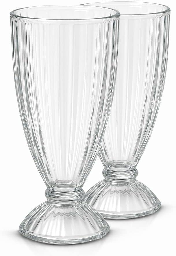 Taças de Vidro para Milkshake, 380ml, sorvete sobremesa luxo...